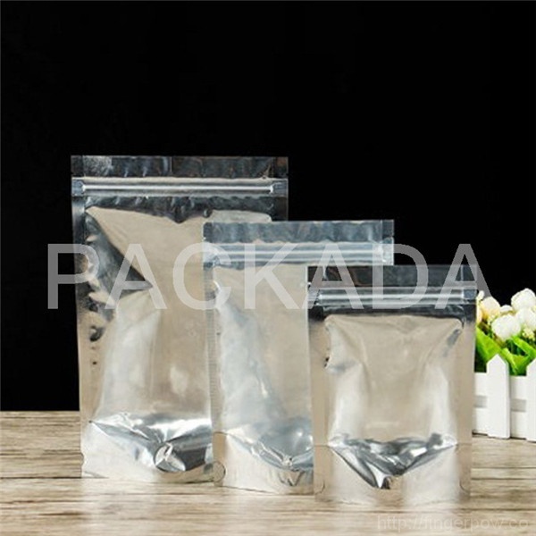 plastic foil stand up zipper coffee bag