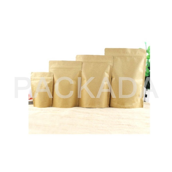 kraft paper foil standing zipper coffee bag