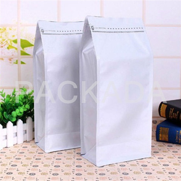 kraft paper foil box bottom rippa zipper coffee bag