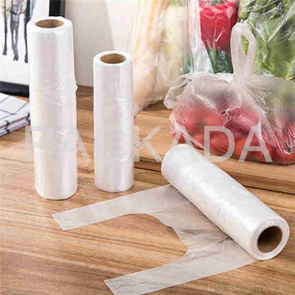 fresh-keeping biodegradable plastic bags with handle